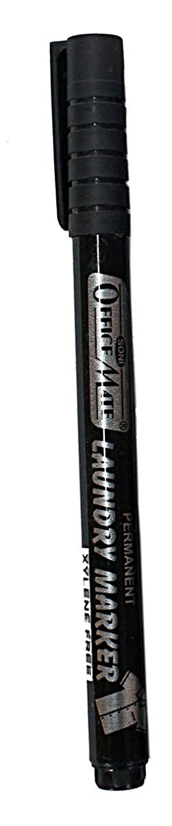 Fine Tip Laundry Markers – Black | Fabric Marker | Waterproof, Fade-Resistant | 1.09 mm Tip | For Uniforms, Bags & Labels | Pack of 10