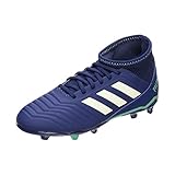 Adidas Predator 18.3 FG J Suelo Duro Niño 28 Botas de fútbol - Botas de fútbol - Suelo Duro, Niño, Lui, Suela con Tacos, Azul, Blanco, Monótono