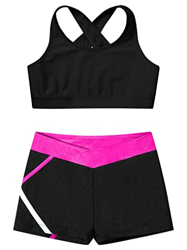 Disfraz ballet jazz niños 2 piezas 6 años negro rosa miniatura 3