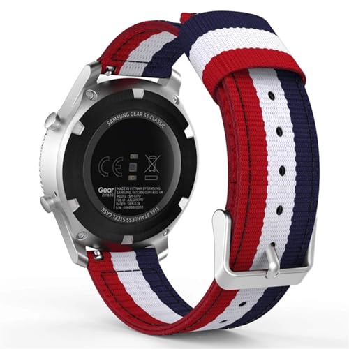 Correa de nailon 22mm evita sudor en Garmin Vivoactive 4 5