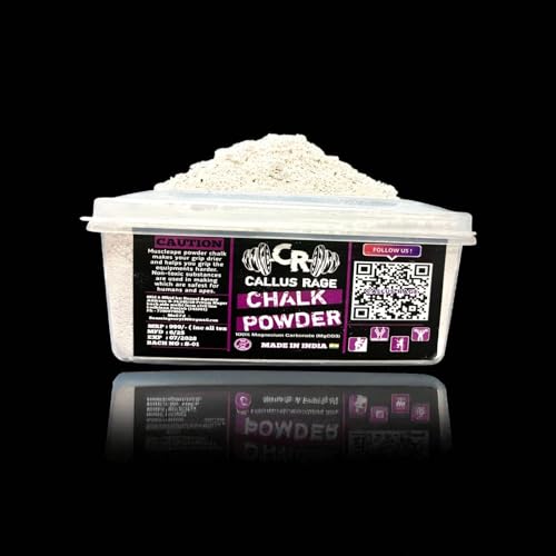 Image of Callus Rage Chalk Powder Box 200g | 100% Magnesium Carbonate | Premium Gym Grip Enhancer for Climbing Weightlifting Crossfit Training