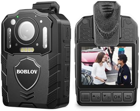 Cámara corporal BOBLOV KJ25 128 GB 3000 mAh con grabación de 10 a 13 horas
