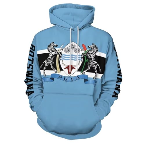 Sweat a capuche homme Botswana bleu clair casual