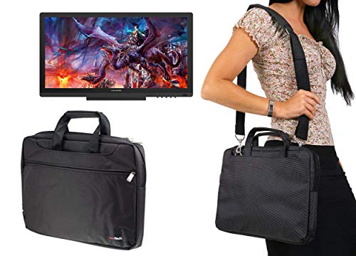 Navitech Black Graphics Tablet Case / Bag Compatible With The Huion KAMVAS GT-191