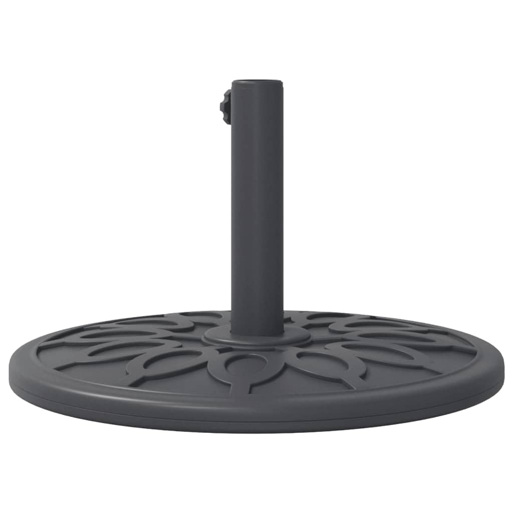 Stojak na parasole przeciwsłoneczne, 12 kg, z okrągłym wzorem, stabilna podstawa parasola do masztu Ø 38/48 mm, odporna na warunki atmosferyczne podstawa z tworzywa sztucznego i betonu