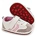 HsdsBebe Baby Boys Girls Pu Leather Hard Bottom Walking Sneakers Toddler Rubber Sole First Walkers Infant Cartoon Slippers Crib Shoes(Pink 2)
