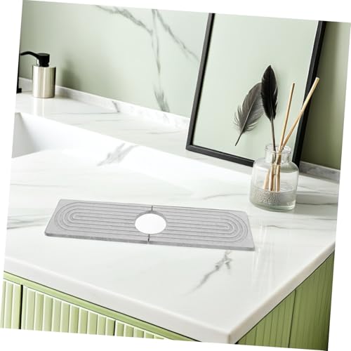 Alfombrilla protectora y protector contra salpicaduras para grifo de baño o cocina 6