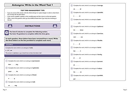 11+ Verbal Reasoning Vocabulary Practice Workbook