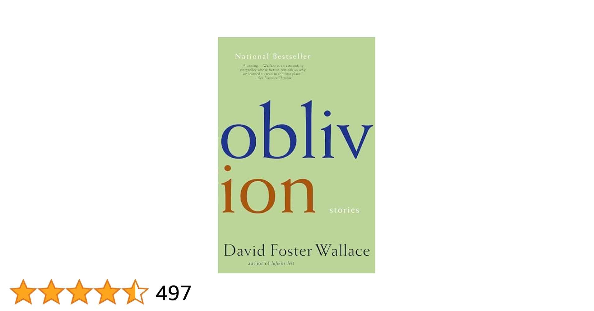 Oblivion: Stories: Wallace, David Foster: 9780316010764