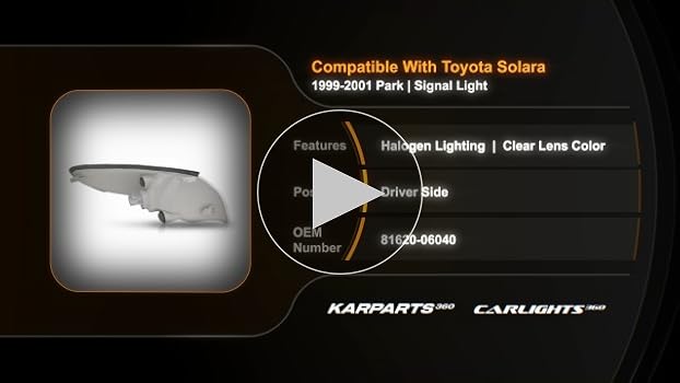 Apple - そら Amazon.com: For 1999-2001 Toyota Solara Park/Signal Light