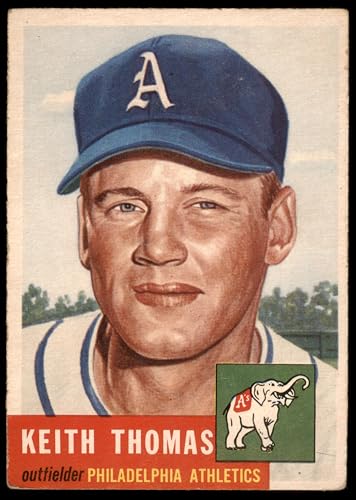 1953 Topps #129 Keith Thomas Philadelphia Athletics (Baseball Card) VG/EX Athletics