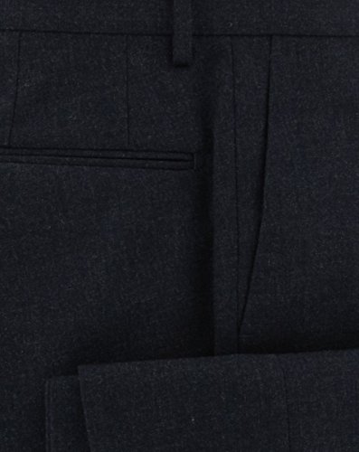 Incotex Midnight Navy Blue Solid Pants - Slim2