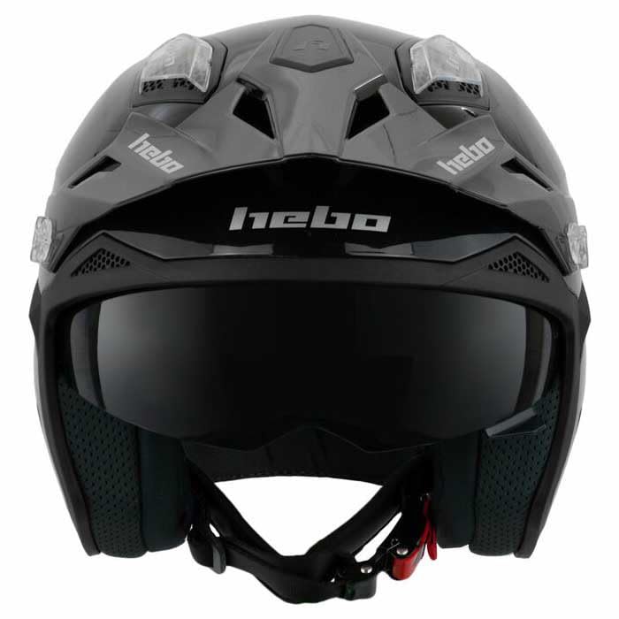 Hebo CASCO ZONE 5 Casco, Negro, Motociclismo