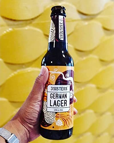 Image of 3Sisters Non Alcoholic Beer - German Lager Flavor - (Pack of 6 Bottles x 330ml each)