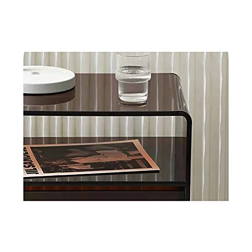 Table de chevet acrylique gris pour ranger et déplacer facilement