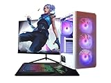 ASC Intel Core i7 Gaming Bundle • GT730 2GB Graphics Card • 16GB RAM • 256GB SSD+1TB HDD • 500W 80+ PSU • White 6 Fan RGB Gaming Case • WIFI • Windows 11 • 22" Monitor Bundle