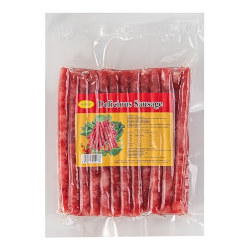 Bryzont Gourmet Chinese Style Ground Pork Mini Sweet Sausage, Meat Sticks, Stir Fry Hot Pot Sausage