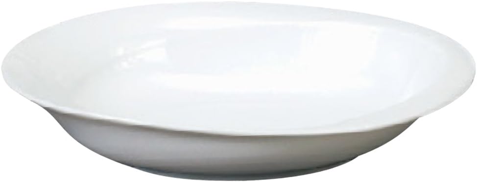 Yamasita Craft 11719230 White Porcelain Vista 10.6 inches (27 cm) Baker, 7.7 x 10.6 x 2.2 inches (19.5 x 27 x 5.5 cm)