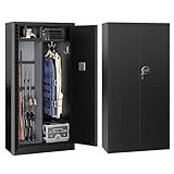 Yizosh Large Gun Safe for Home - Quick Access Rifle and Pistol Safe with Removable Shelf