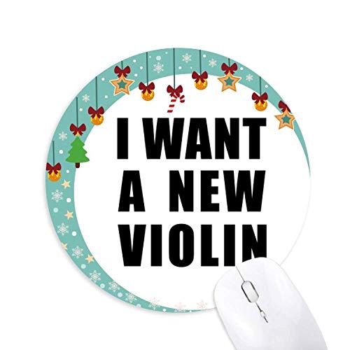 Alfombrilla redonda de violín para un escritorio musical cómodo