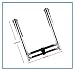 KKFDWAQQ BSET MATEL 2 Steps Boat Stainless Steel 304 Telescoping Folding Ladder Deck Outboard Swim Platform Boat Marine Yacht Accessories