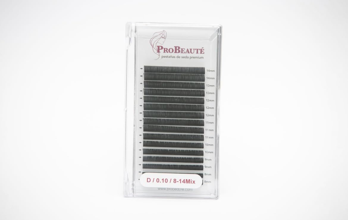Extensiones de pestañas D. Largo 8-14 Pestañas postizas Extensiones para la clásica volumen 2d 3d 5 d Volumen ruso Efecto mojado Pestañas Naturales Pestañss Pelo a Pelo Pestañas suaves (D/0.10/10mm)