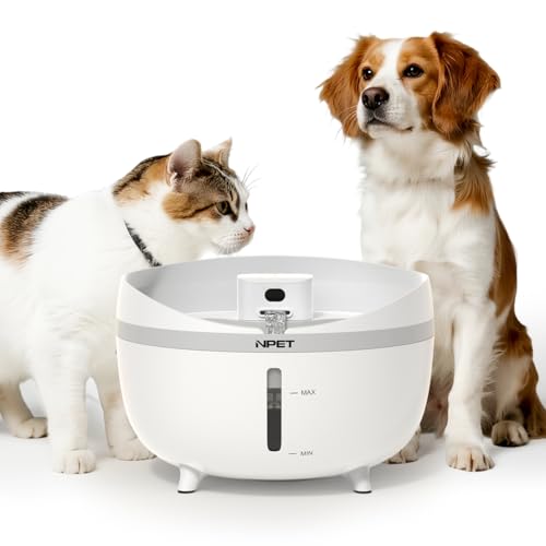 Wireless Cat Water Fountain, 5.5L/1.32Gal Large Capacity with 4000mAh Battery, 3 Modes Sensor/Timer/Continuous & Ultra Quiet Pump, BPA-Free Plastic for Cats & Dogs