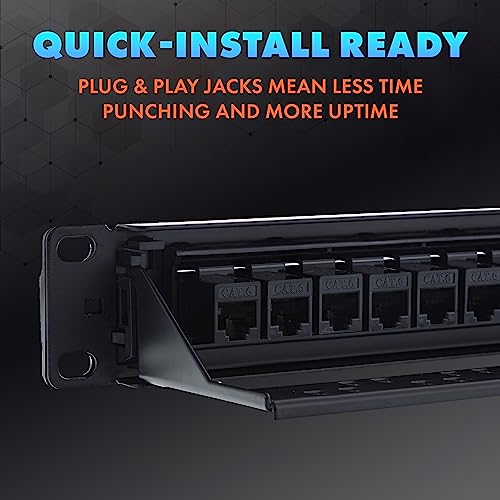 Networx Distribution Panels (Cat6 Feed Through, 24 Port) - Thumbnail 4