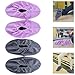 2 Pairs Bowling Shoe Covers for Women & Kids: Non-Slip Fleece Fabric Reusable Washable Indoor Outdoor Sports Shoe Protectors (Silver Grey & Grape Purple Adult Size)