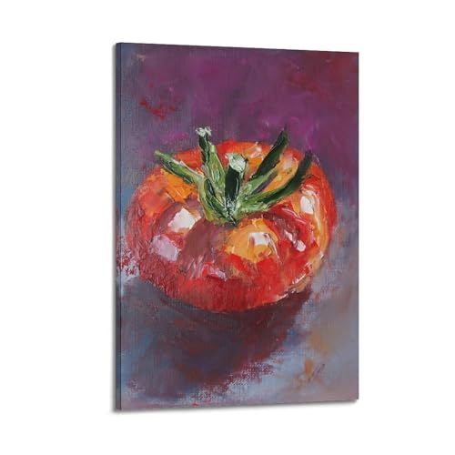 Toile tomate moderne affiche de cuisine style cadre chic