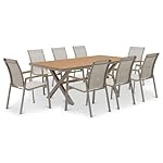 Gartenmöbel-Set WINDY 9-teilig Kaschmir