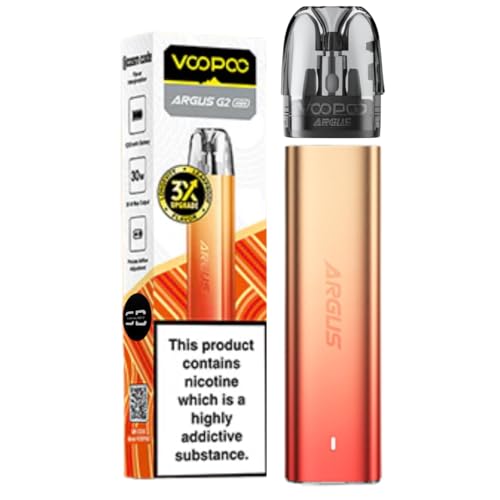 Voopoo Argus G2 Mini (Sunset Orange) - 8 Colours to choose from 1200mAh Battery 30W Output Compatible With Argus Pods Series - No Nicotine