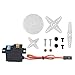Dilwe RC Auto Servo, Wasserdicht 17g Digital Servo-Metallgetriebe für WPL1625 / Wltoys 144001, Fernbedienung LKW Autoteil Zubehör