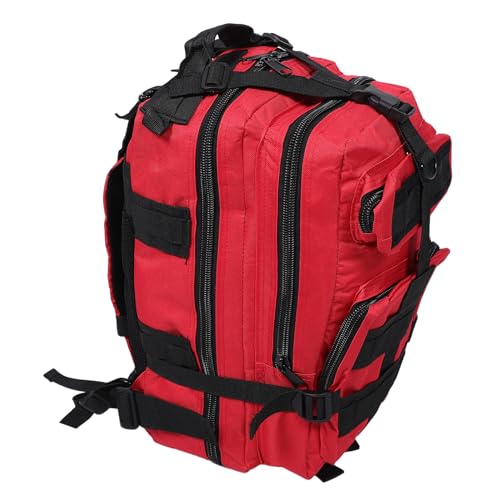 Sac à dos randonnée et trekking outdoor rouge contre la pluie en voyage