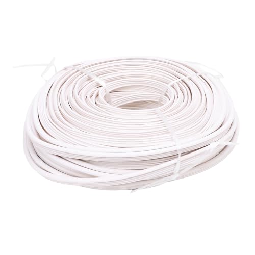 Rjrjc Ruban PVC pour Liner Piscine, 36.5m Blanc, Profil pour Fixation, Piscines Creuses et Hors Sol, Rouleau de 2.26kg