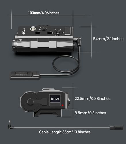 Image of VOTATU V848 Laser Light Combo, Green /IR Laser & 1700LM Flashlight /IR Illuminator Combo, Multi-Mode Display Screen Weapon Light Laser for Rifle and Shotgun Compatible with Mlok Picatinny Rail