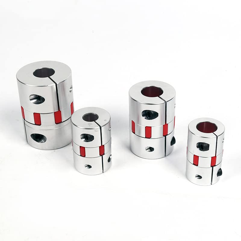 1pc Coupler D20L25 Series Flexible Plum Clamp Coupling OD 20mm L 25mm Shaft CNC Jaw Shaft Coupling 4/5/6/6.35/7/8/9/10mm Coupler(5x9)