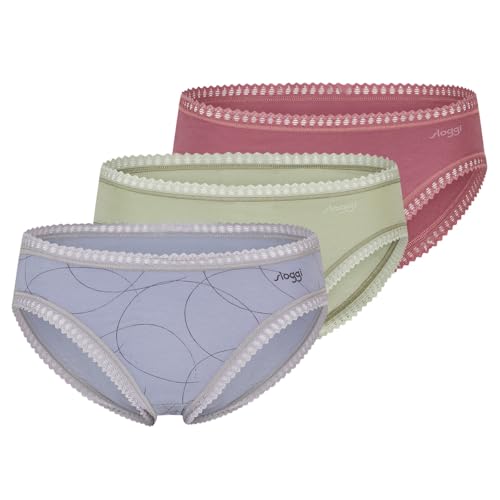 Sloggi Women's Go Crush Hipster C3P Briefs, Multiple Colours 8, XL (Confezione da 3), Multiple Colours 8, XL