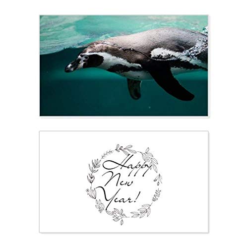 Tarjeta conmemorativa de Año Nuevo con diseño marino para regalar felicitaciones originales
