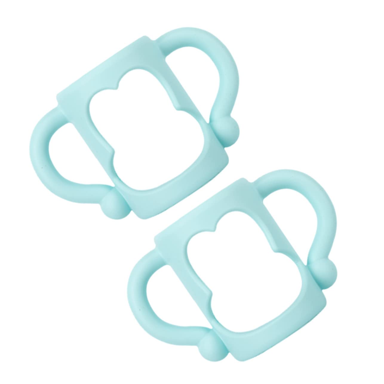 2 Maniglie Per Biberon In Silicone | Presa Ergonomica Per Neonati | Adatte A Biberon A Collo Largo - Foto 5