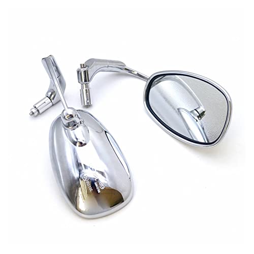 Rétroviseur guidon anti vibration chrome pour vision nette moto