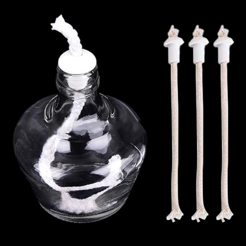10 mechas para lámpara de alcohol con soporte cerámico miniatura 3