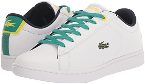 Lacoste Kids Carnaby Sneaker, WHT/GRN, 4 US Unisex Toddler | Image 6