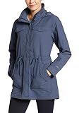 Perfekte Übergangsjacke Eddie Bauer Damen Atlas Utility Trenchcoat, Gr. XS (32), Dusted Indigo/Rauchiges Indigo