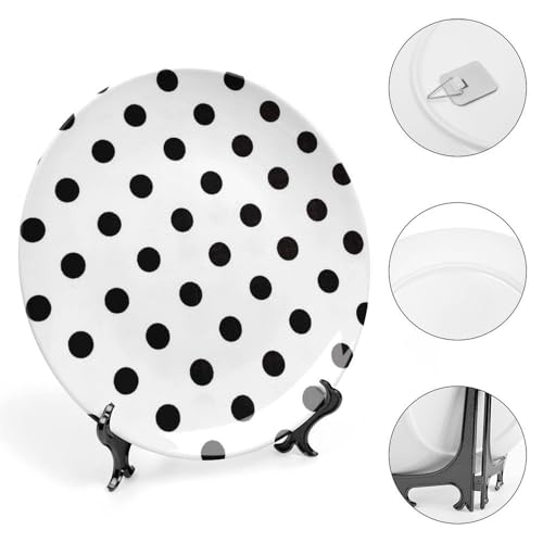 Plato Decorativo Bone China con Lunares 6 Pulgadas miniatura 4