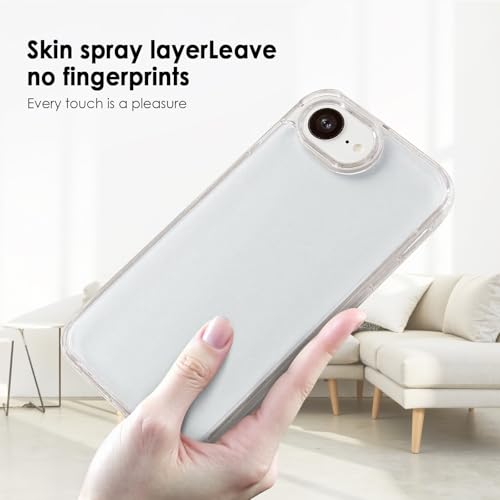 Image of TENOC Phone Case Compatible with iPhone SE (2nd 2020 and 3rd 2022 Generation) & iPhone 7 & iPhone 8, Frosted Case Translucent Protective Bumper Matte Hard Back Cover for 4.7 Inch