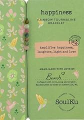 Rainbow Tourmaline Hummingbird Bracelet for Happiness