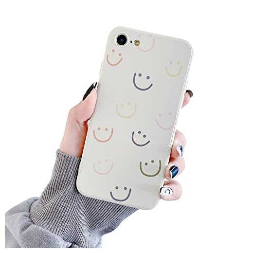 HJWKJUS Compatible with iPhone 6/6s Case,Cute Funny Smiley Smile Face Pattern Slim Thin Soft TPU Shockproof Silicone Protective Cover for iPhone 6/6s 4.7＂-Smiley