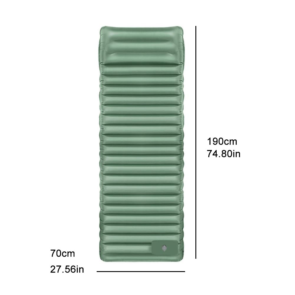 Équipement De Randonnée, Lit De Camp Double, Pompe À Pied Intégrée, Matériau TPU Confortable, Peut Être Épissé, Adapté Aux Voyages, Au Camping(Desert Grey)
