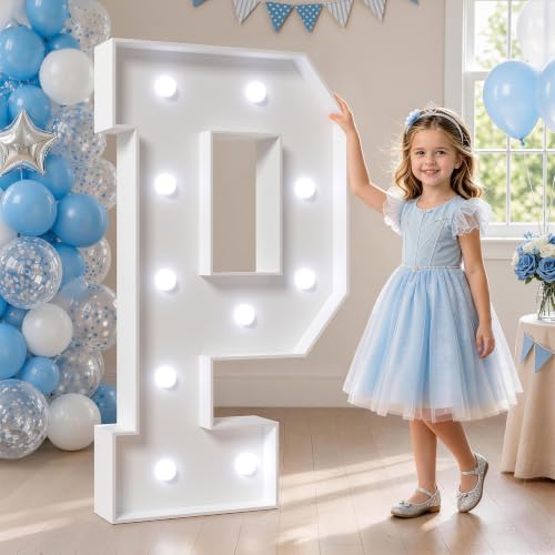 Image of Marquee Letters 4 Feet Tall, Cool Light Up Letters P for Party Decor